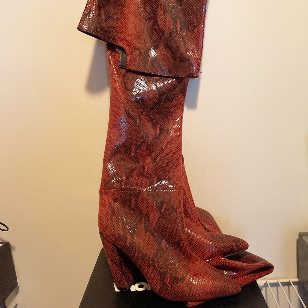Snake Skin Boots
